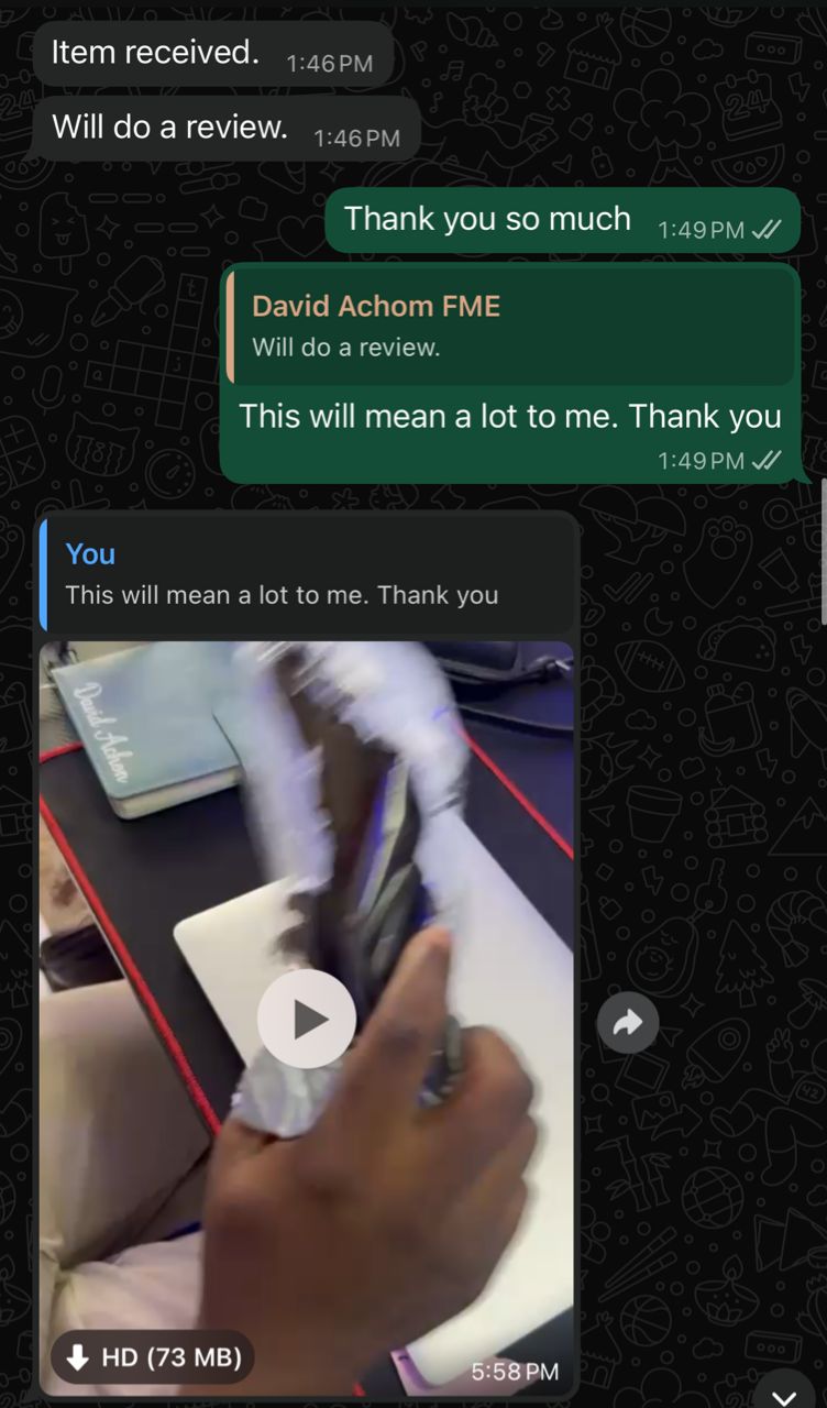 David Testimonial